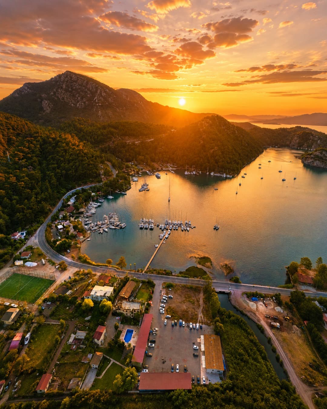Palmiye Nature Hotel yakınında marina manzarası